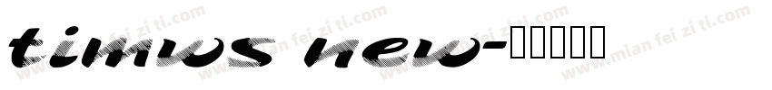 timws new字体转换